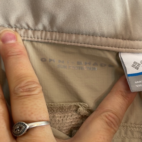 Columbia hiking trail pants with Omni shade size 8 long - Picture 9 of 11